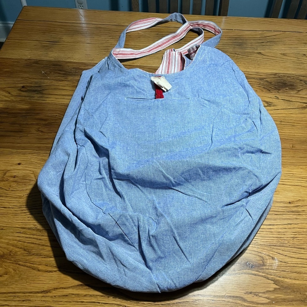 Mer•Sea Gemini Reversible Beach Tote Bag | Cotton | Like New - Picture 2 of 12